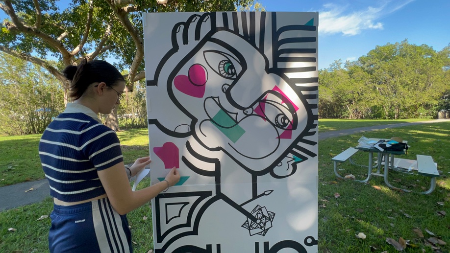 Out-door Art Miami Team Building activity